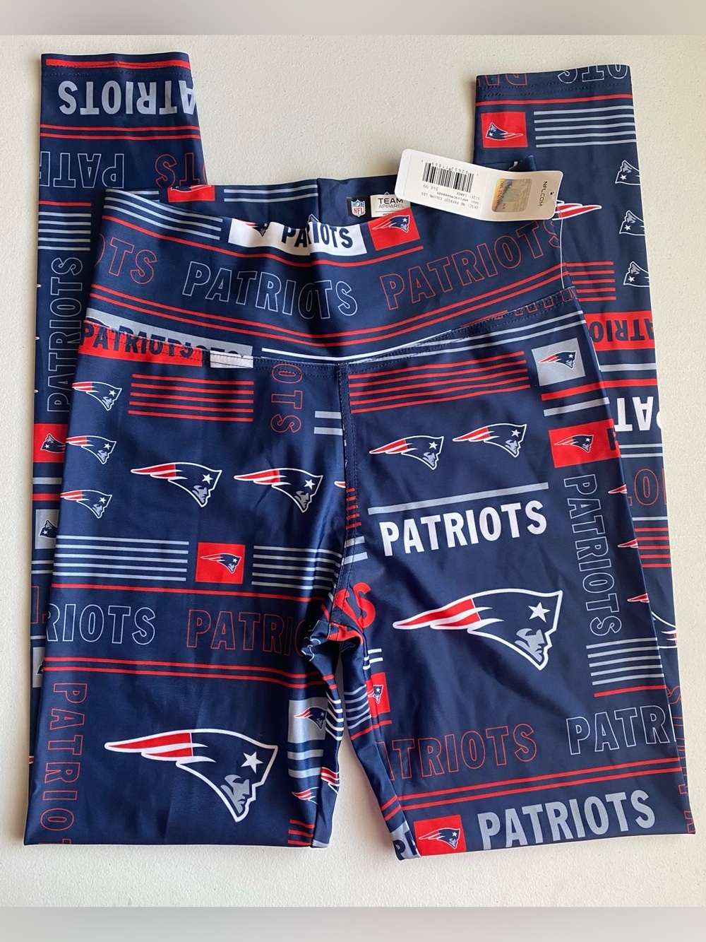 Zubaz NFL Women's Team Column Leggings - Patriots - Large